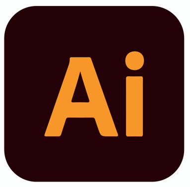 Vector graphics design workspace showing logo creation and illustration tools with bezier curves